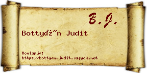 Bottyán Judit névjegykártya